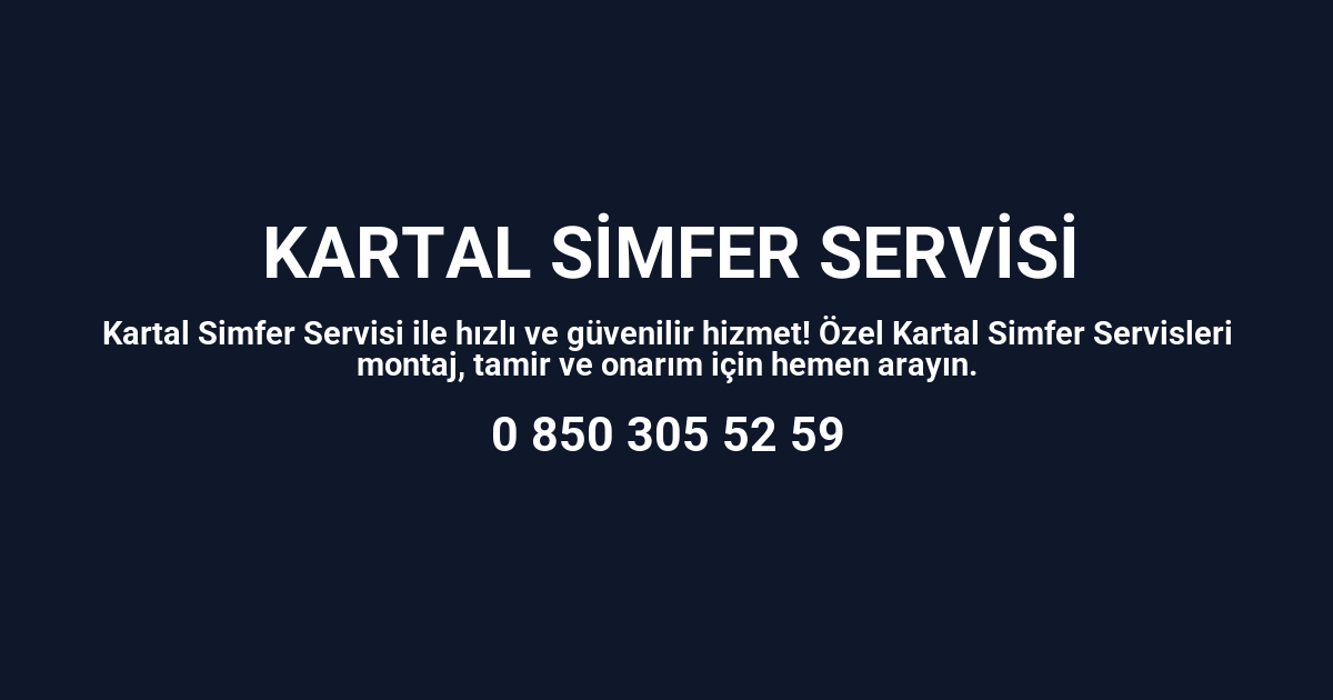 Kartal Simfer Servisi